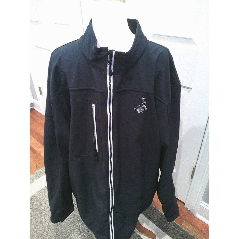 Clique Men's  Navy Full Zip Jacket Embroidered Pinehurst 1895 Size XXXL  Staff